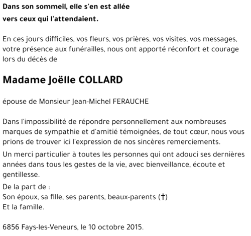 Joëlle COLLARD