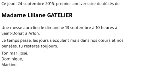 Liliane GATELIER