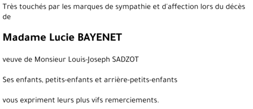 Lucie BAYENET