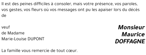 Maurice DOFFAGNE