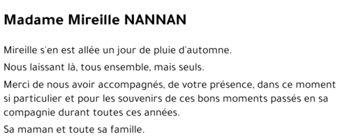 Mireille NANNAN