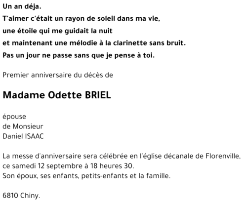 Odette BRIEL