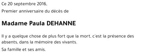 Paula DEHANNE