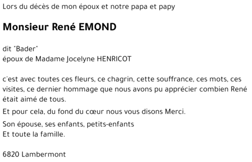 René EMOND