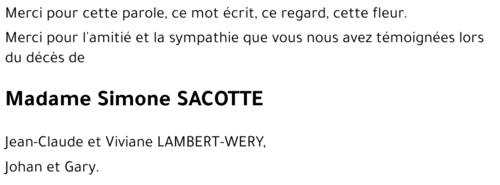 Simone SACOTTE