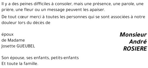 André ROSIERE