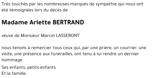 Arlette BERTRAND 