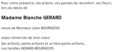 Blanche GERARD