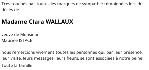 Claire WALLAUX