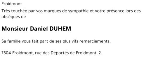 Daniel DUHEM