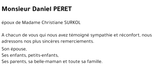 Daniel PERET