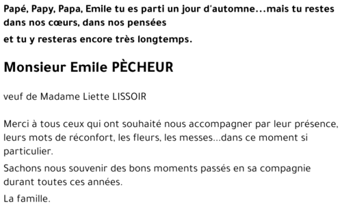 Emile PÈCHEUR