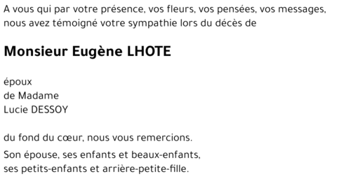Eugène LHOTE