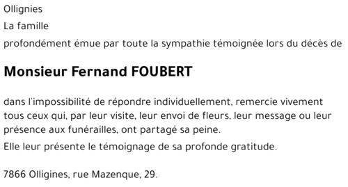 Fernand FOUBERT