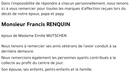 Francis RENQUIN
