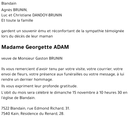 Georgette ADAM