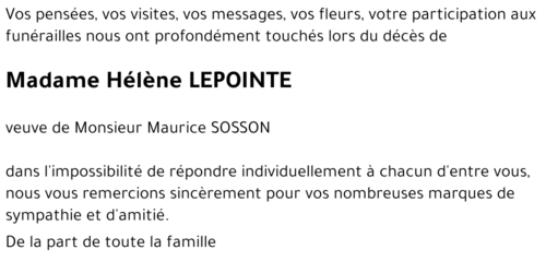 Hélène LEPOINTE 