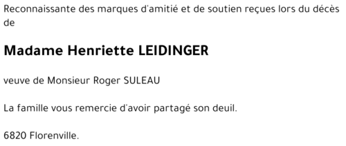 Henriette LEIDINGER