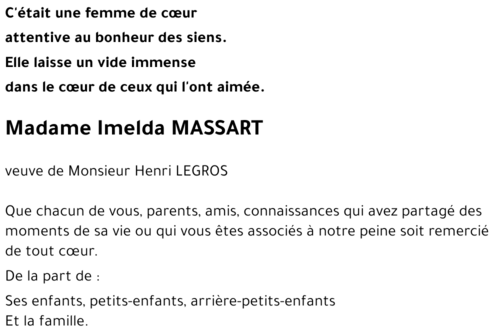 Imelda MASSART