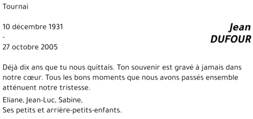 Jean DUFOUR