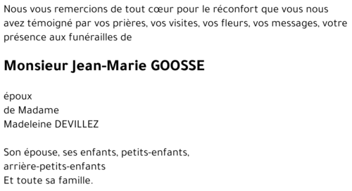 Jean-Marie GOOSSE