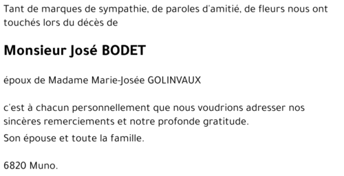 José BODET