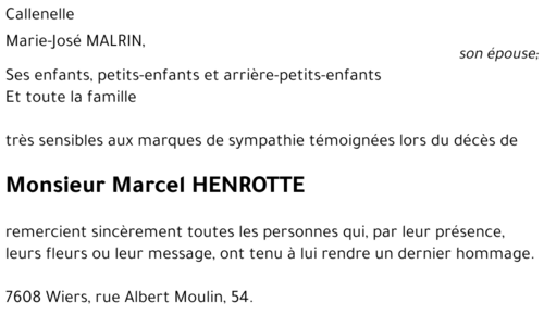 Marcel HENROTTE