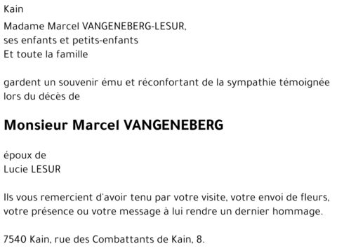 Marcel VANGENEBERG