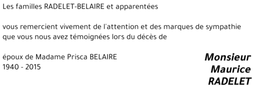 Maurice RADELET