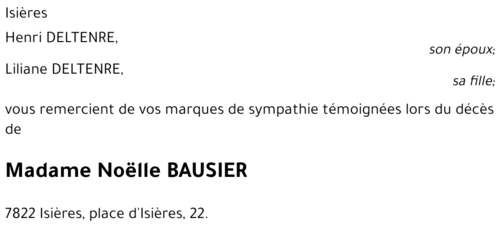 Noëlle BAUSIER