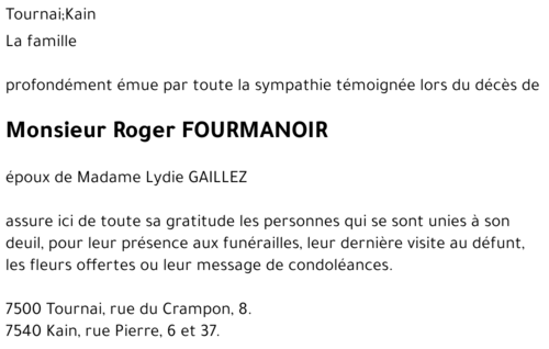 Roger FOURMANOIR