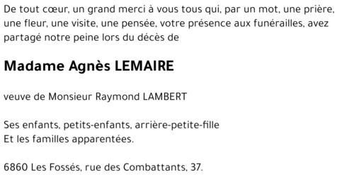 Agnès LEMAIRE