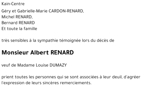 Albert RENARD
