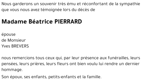 Béatrice PIERRARD