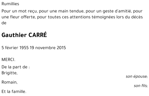 Gauthier CARRÉ