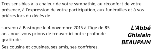 Ghislain BEAUPAIN