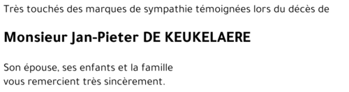 Jan-Pieter DE KEUKELAERE