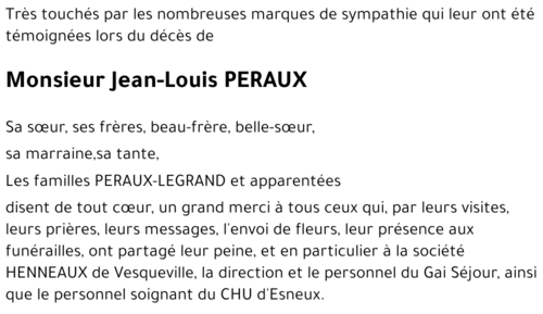 Jean-Louis PERAUX