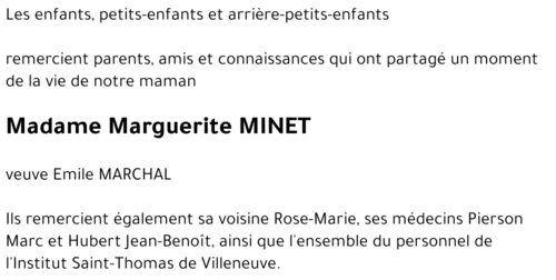 Marguerite MINET