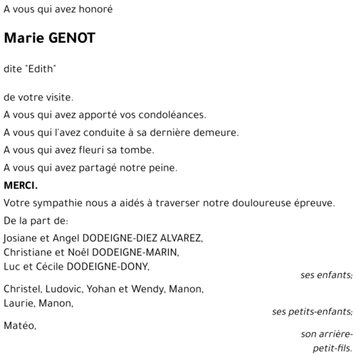 Marie GENOT