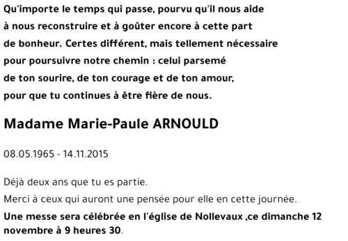 Marie-Paule ARNOULD