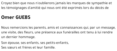 Omer GUEBS