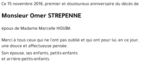 Omer STREPENNE