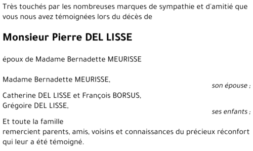 Pierre DEL LISSE