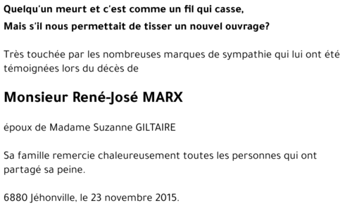 René-José MARX