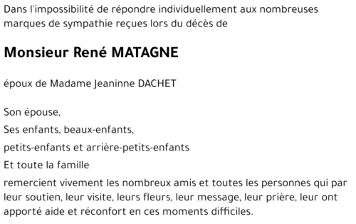 René MATAGNE