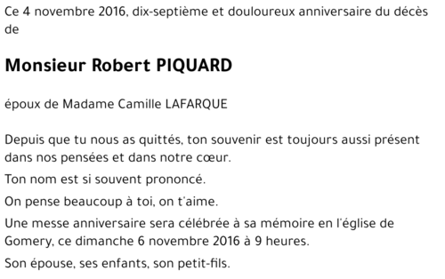 Robert PIQUARD 