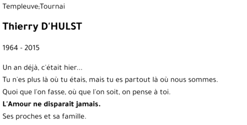 Thierry D'HULST