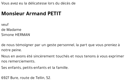 Armand PETIT