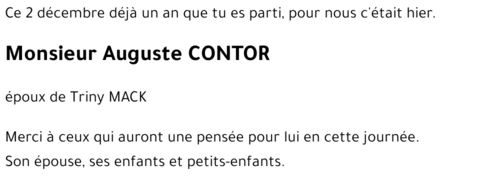 Auguste CONTOR